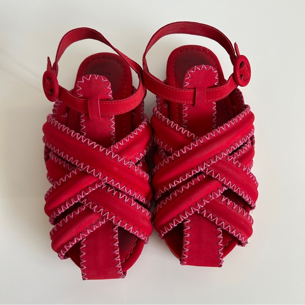 Farm Rio Zigzag Stitch Sandals